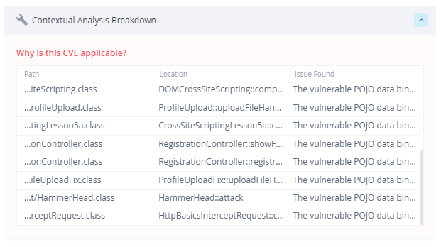 JFrog Xray Contextual Analysis for CVE-2022-22965