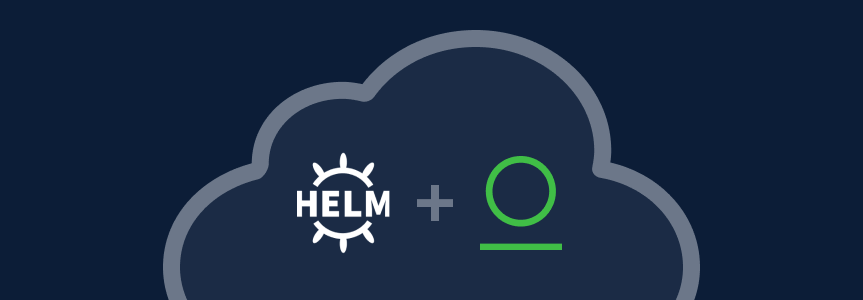 Helm and Artifactory logos in a cloud
