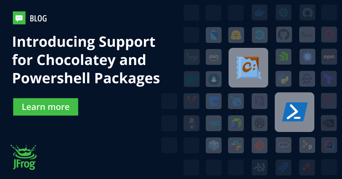 Introducing Support for Chocolatey and PowerShell Packages | JFrog