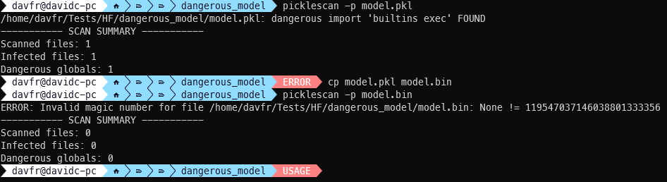 JFrog Alert for 3 x PickleScan Zero-Days - Vulnerabilities