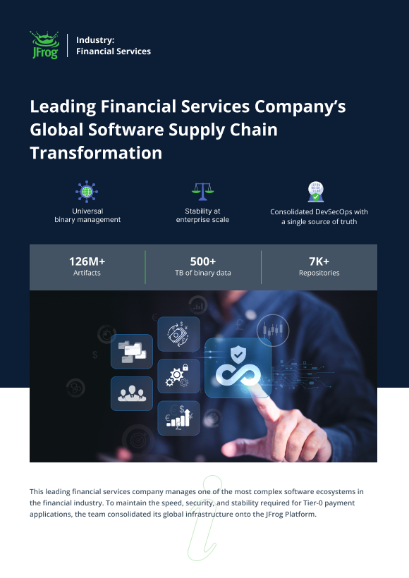 Leading Financial Services Company's Global Software Supply Chain Transformation