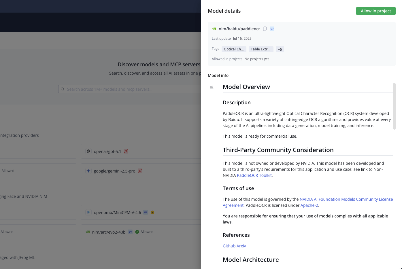 Review comprehensive model details