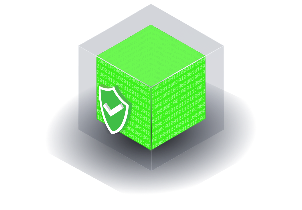 green cube