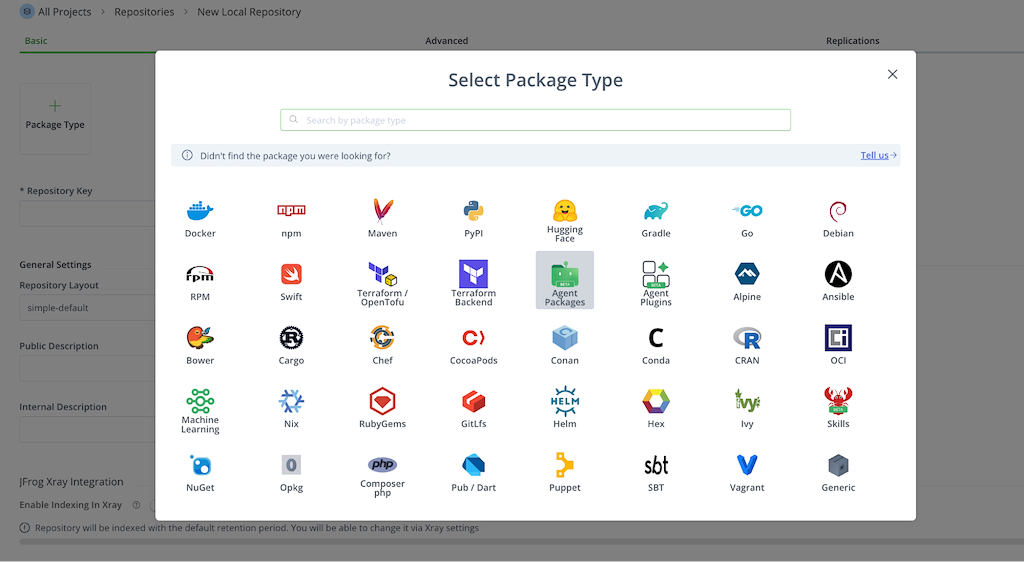 select package type